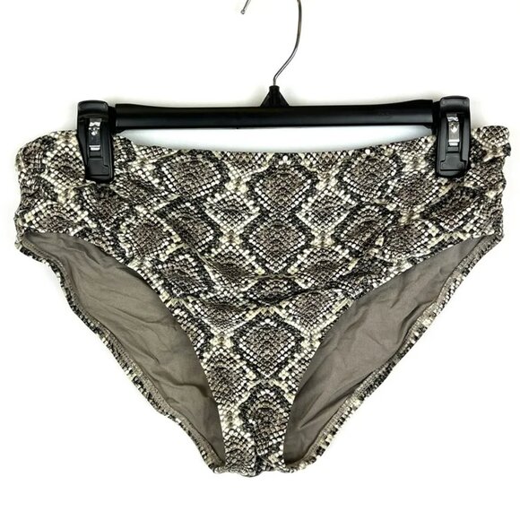 Tommy Bahama Other - Tommy Bahama Women’s High Waist Snake Print Bikini Bottom Brief Size Large